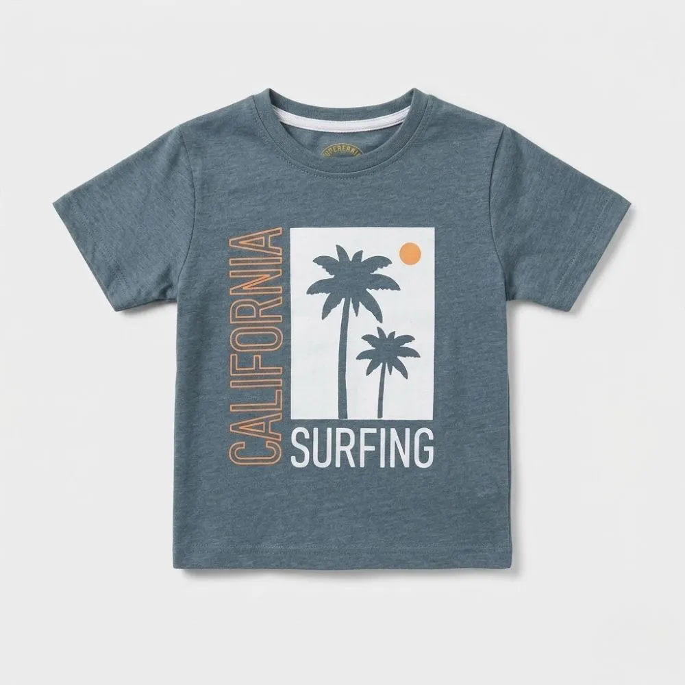 California Surfing T-Shirt in Blue