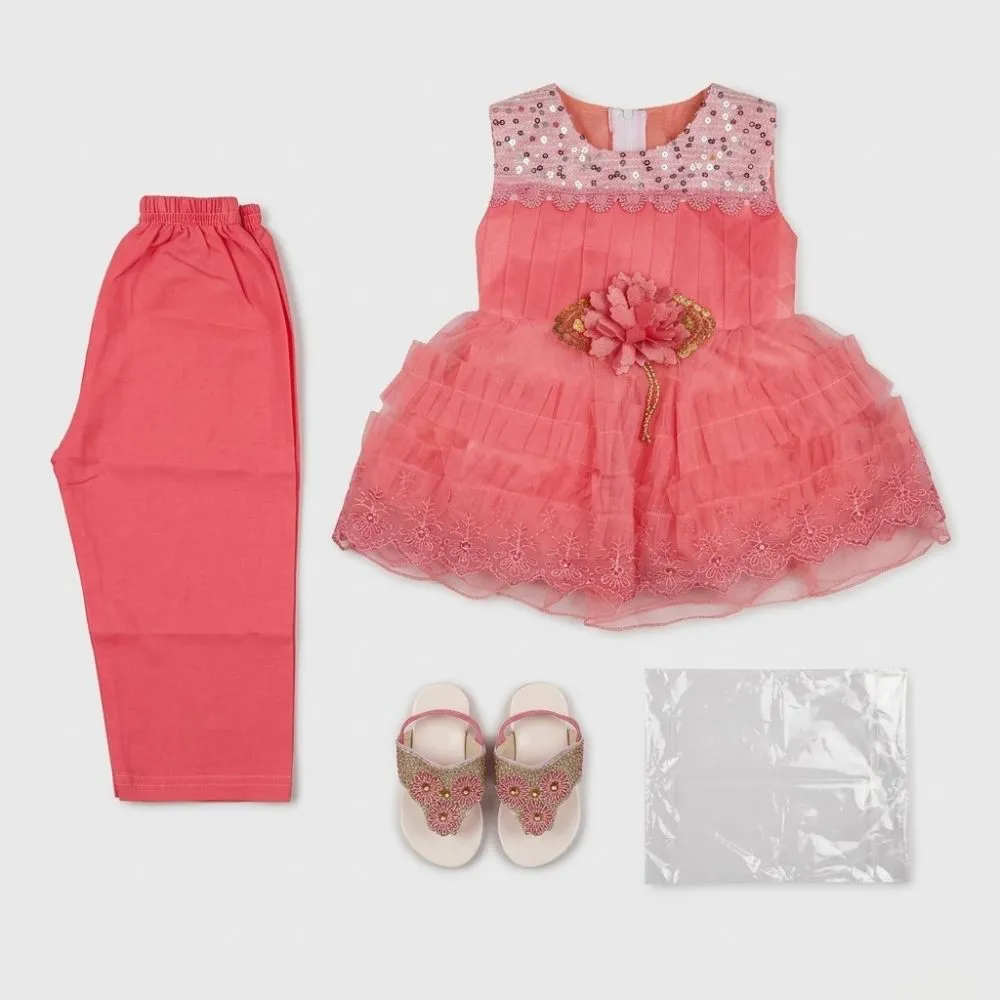Pink Girls Dress and Accessories
